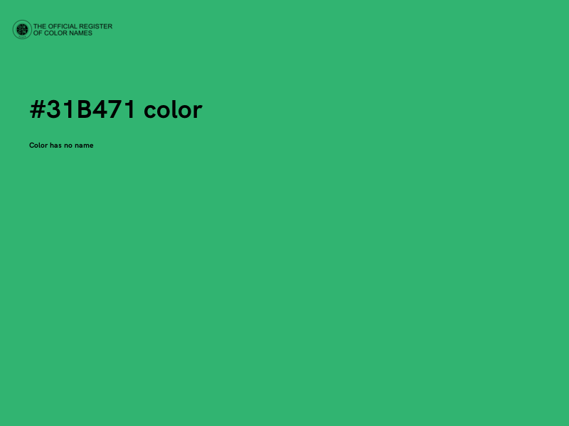 #31B471 color image