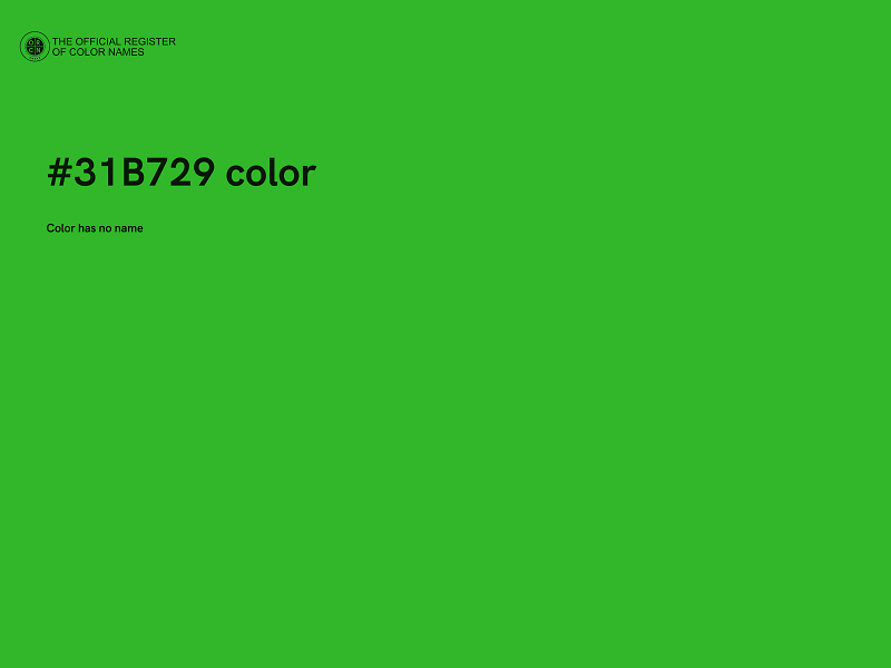 #31B729 color image