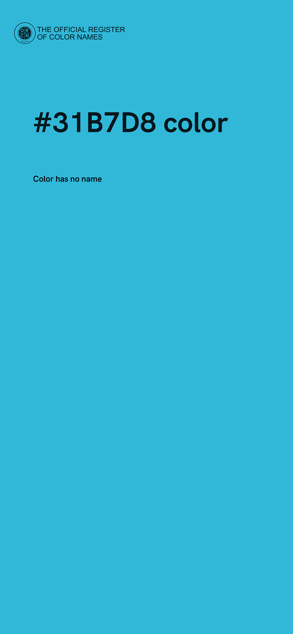 #31B7D8 color image