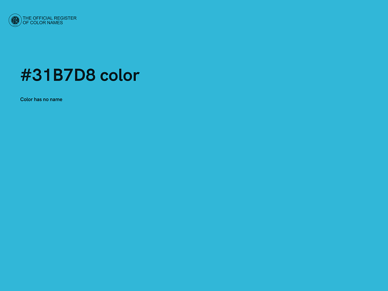 #31B7D8 color image