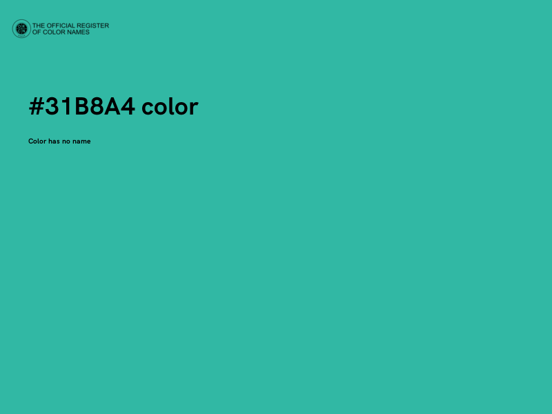 #31B8A4 color image