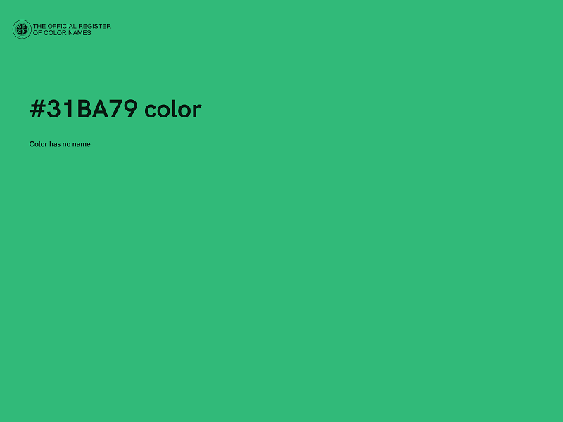#31BA79 color image