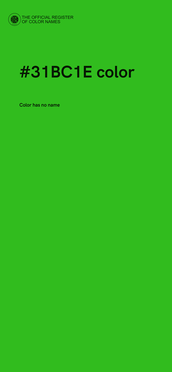 #31BC1E color image