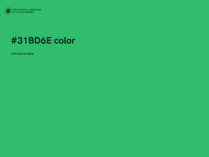 #31BD6E color image