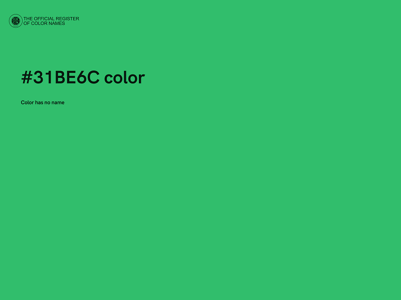 #31BE6C color image