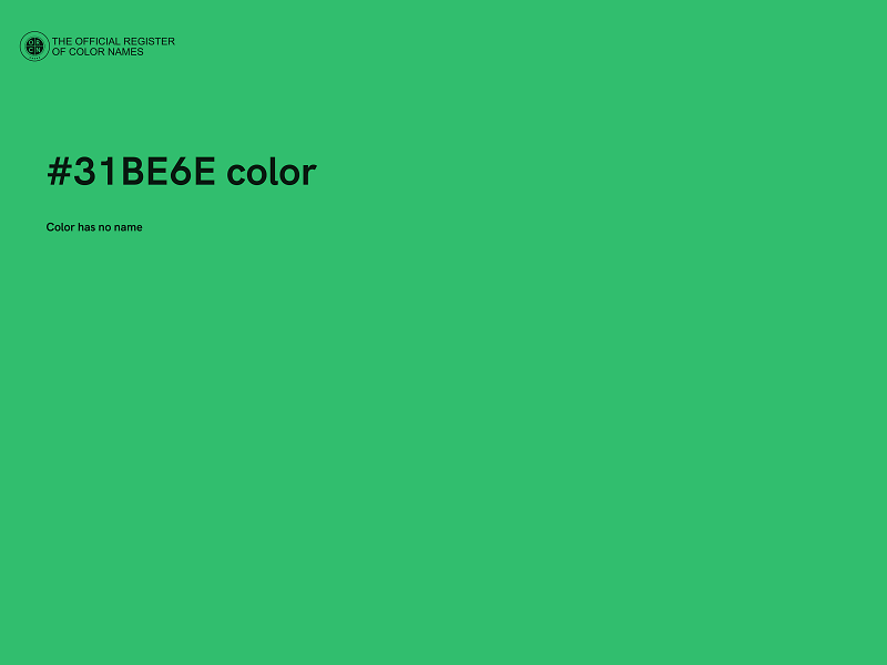 #31BE6E color image