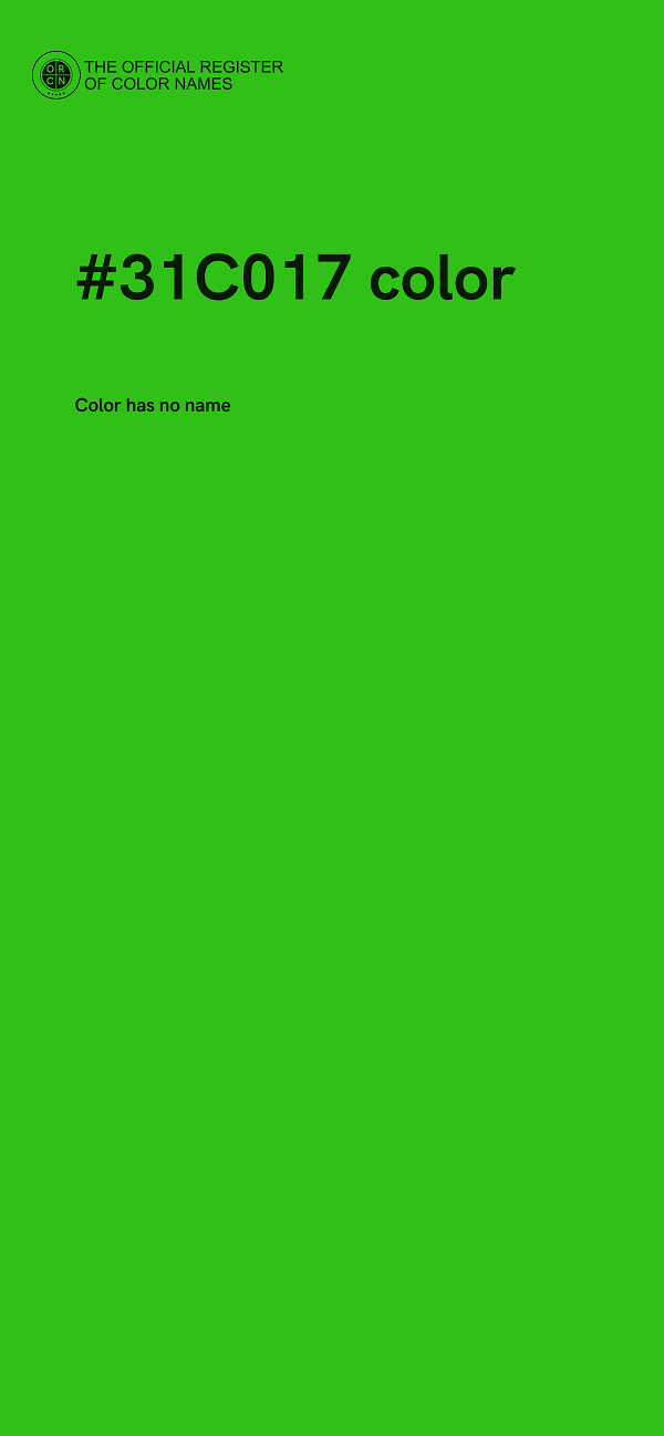 #31C017 color image