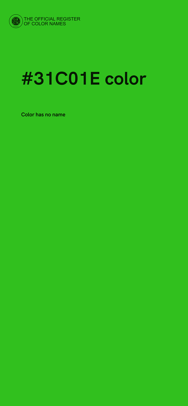#31C01E color image