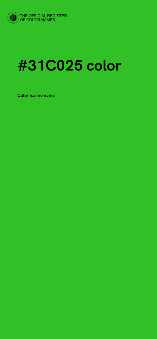 #31C025 color image
