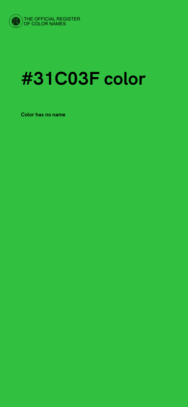 #31C03F color image