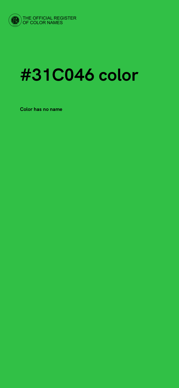 #31C046 color image