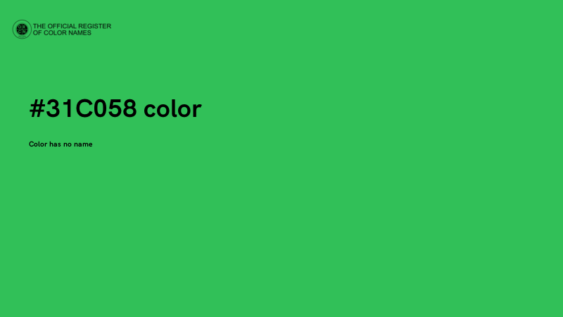 #31C058 color image