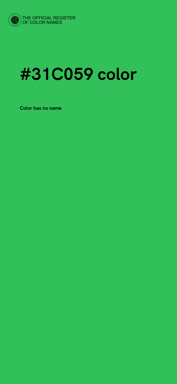 #31C059 color image