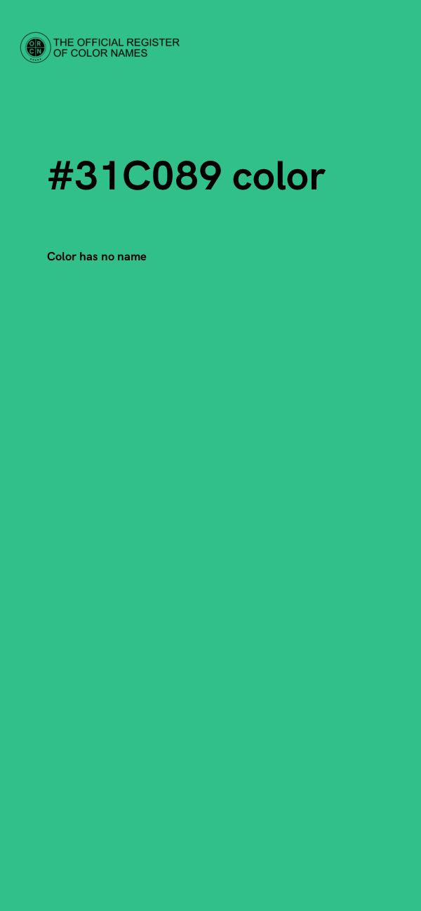 #31C089 color image