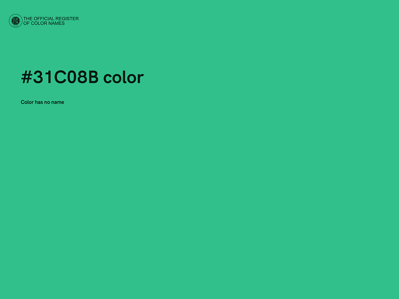 #31C08B color image