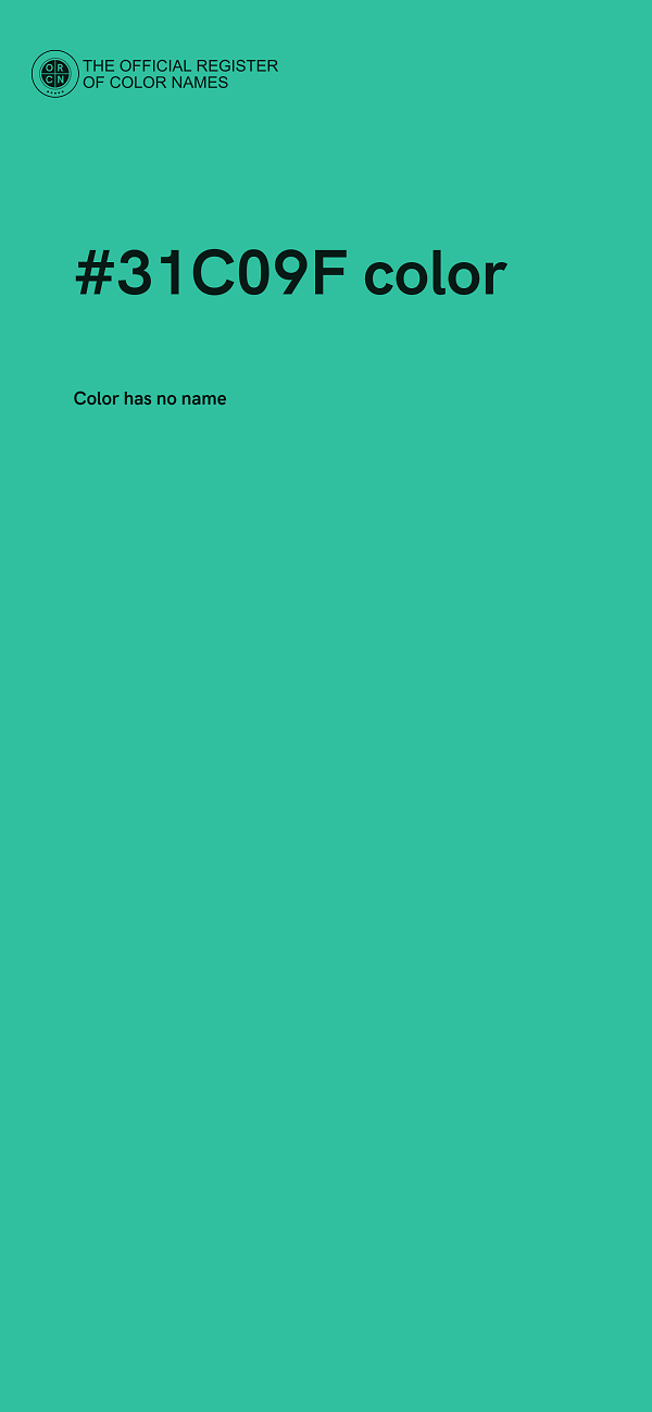 #31C09F color image