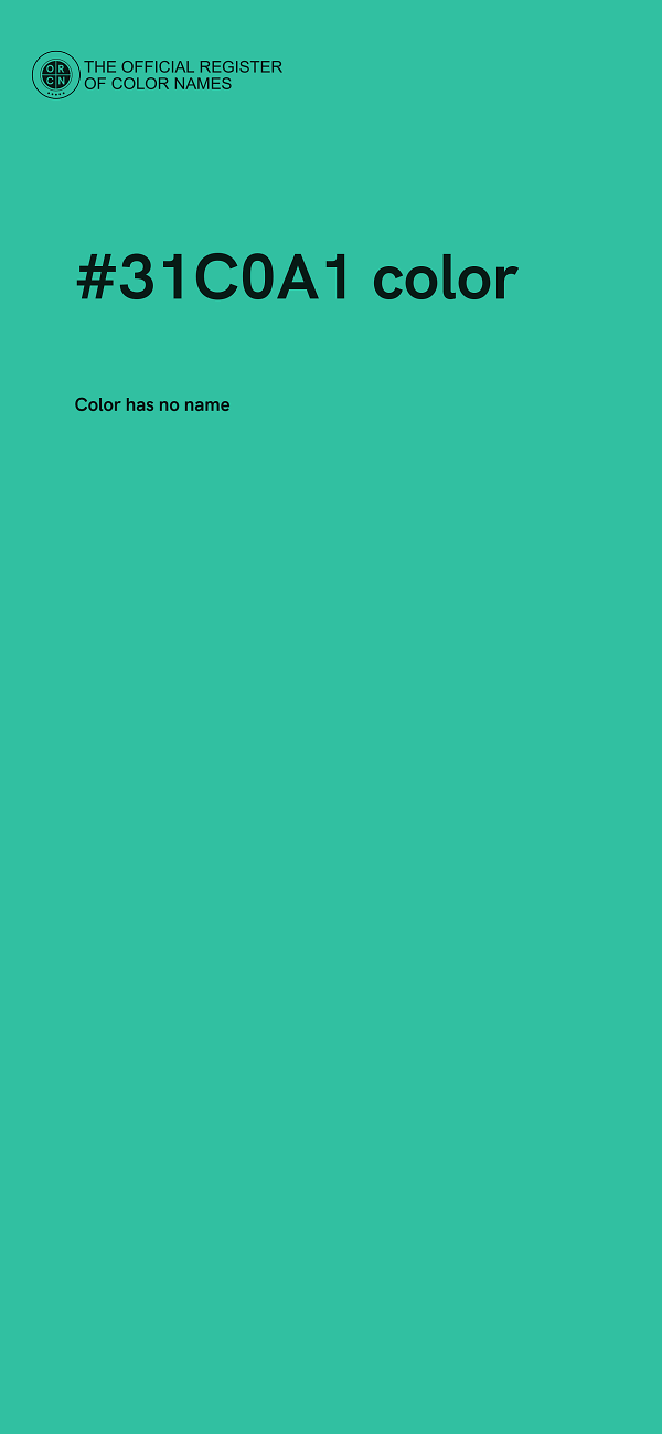 #31C0A1 color image
