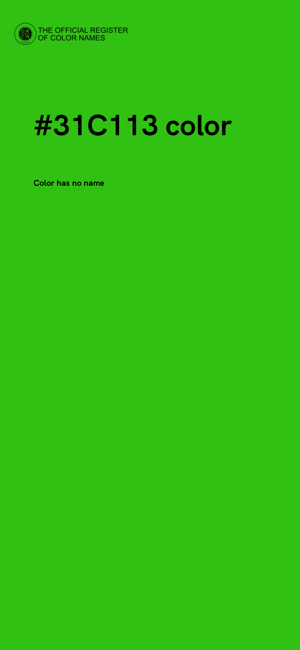 #31C113 color image