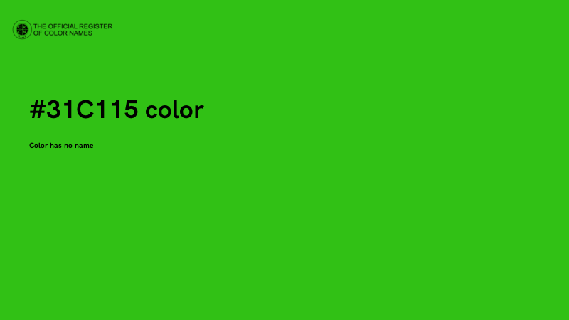 #31C115 color image