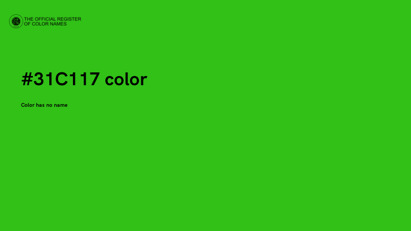 #31C117 color image