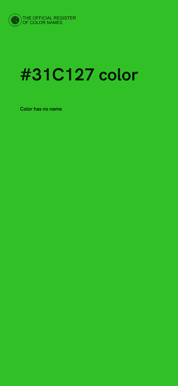 #31C127 color image