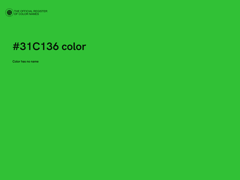 #31C136 color image