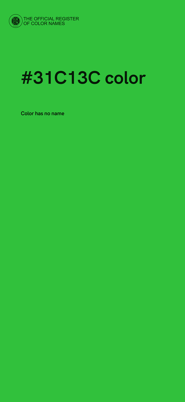 #31C13C color image