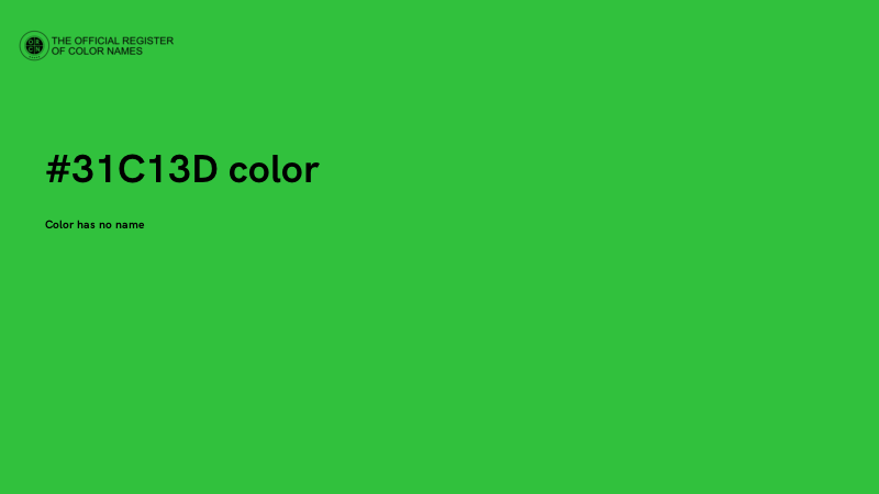 #31C13D color image