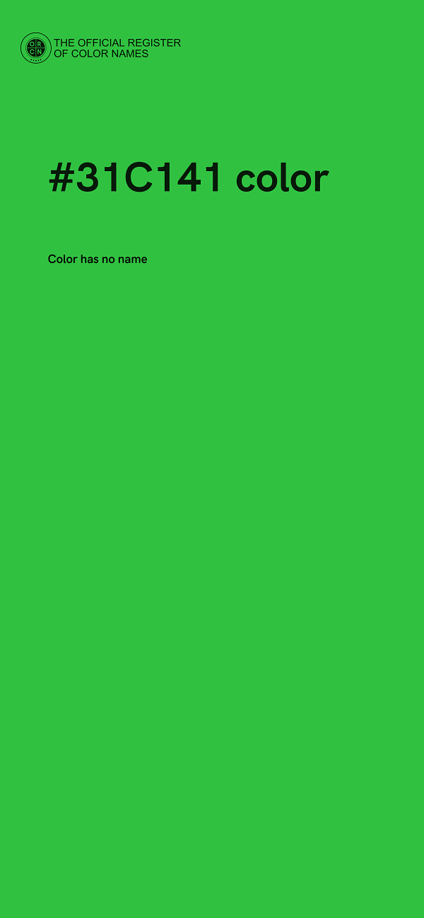 #31C141 color image