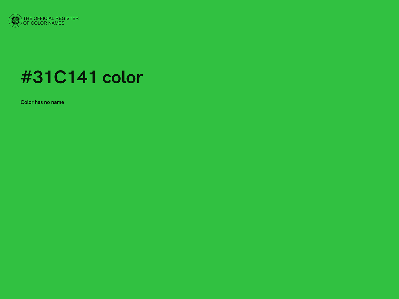 #31C141 color image