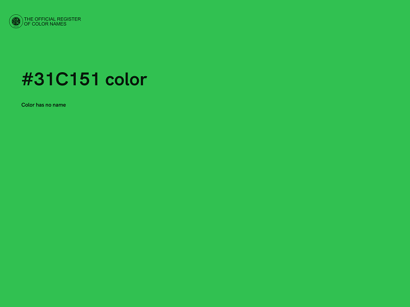 #31C151 color image