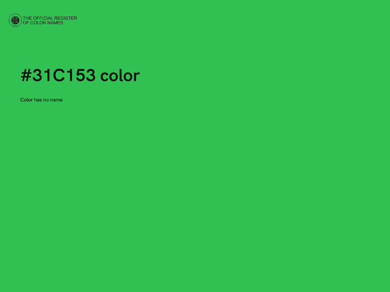 #31C153 color image