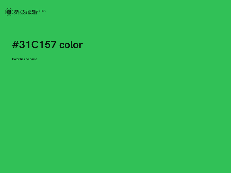 #31C157 color image