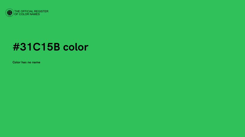 #31C15B color image