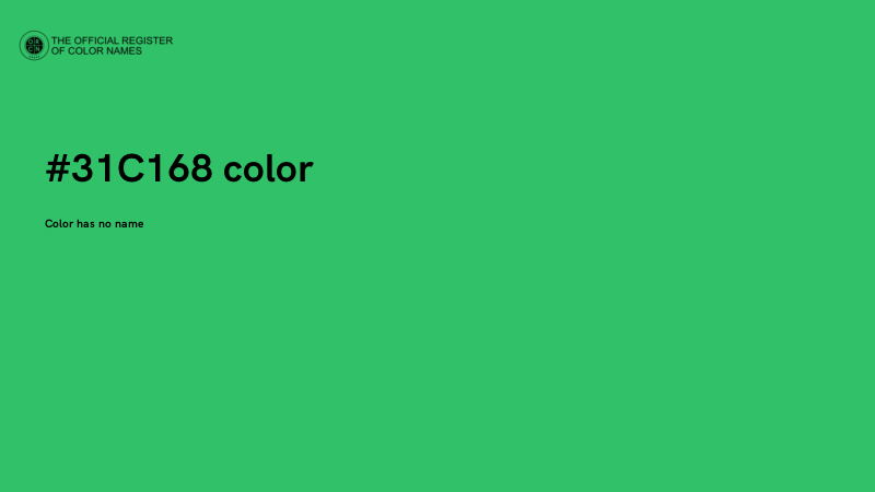 #31C168 color image