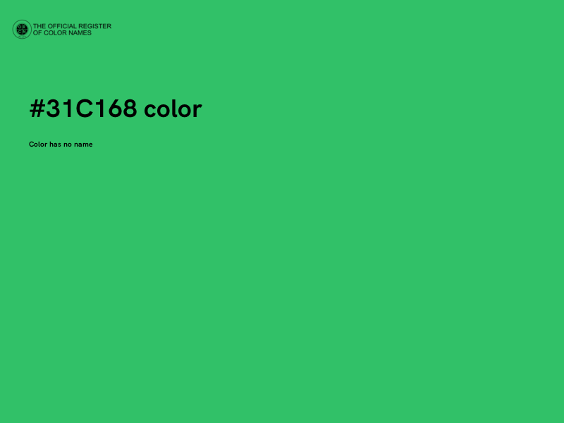 #31C168 color image