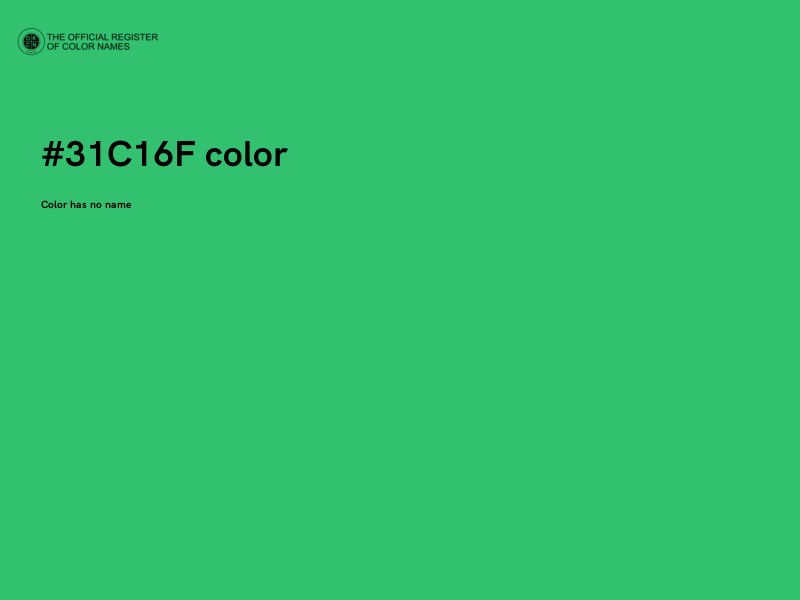 #31C16F color image