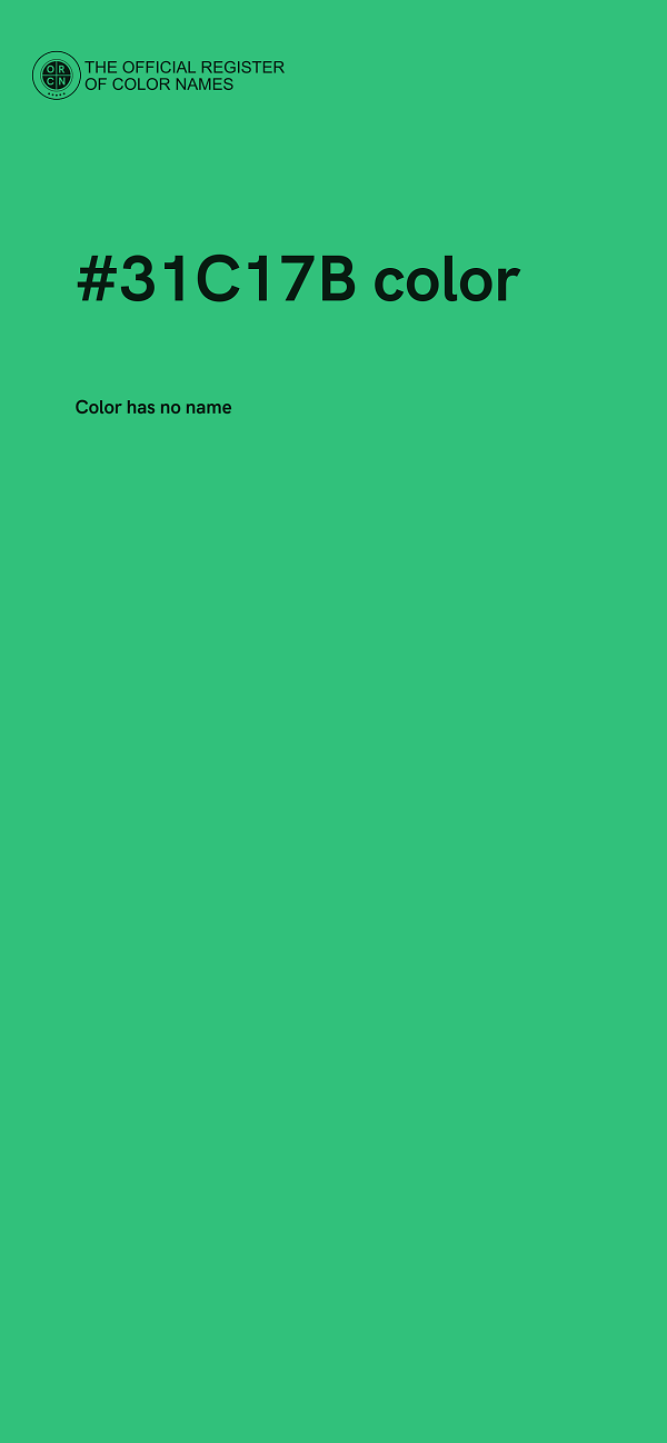 #31C17B color image