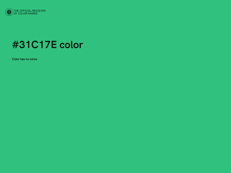 #31C17E color image