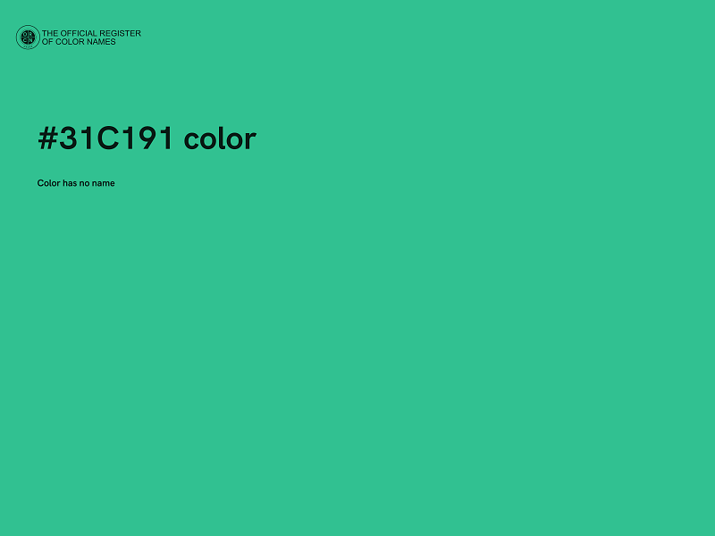 #31C191 color image
