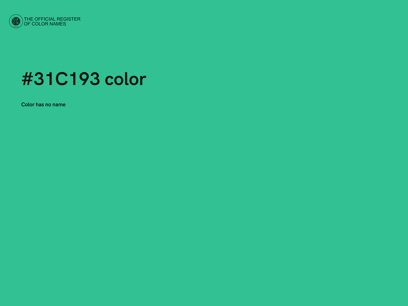 #31C193 color image