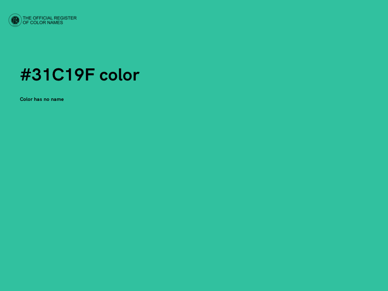 #31C19F color image