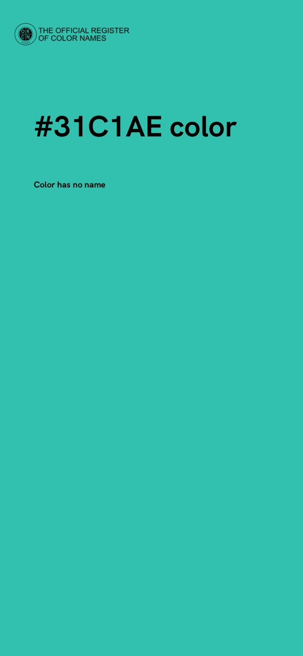 #31C1AE color image