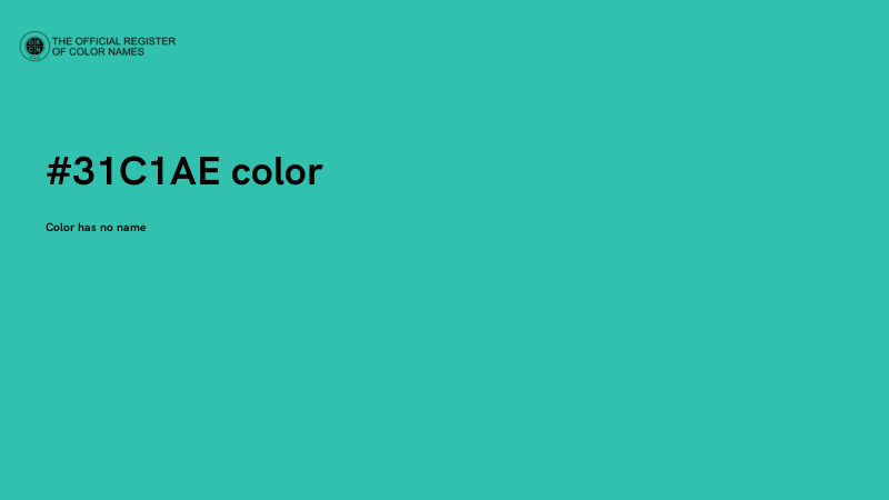 #31C1AE color image