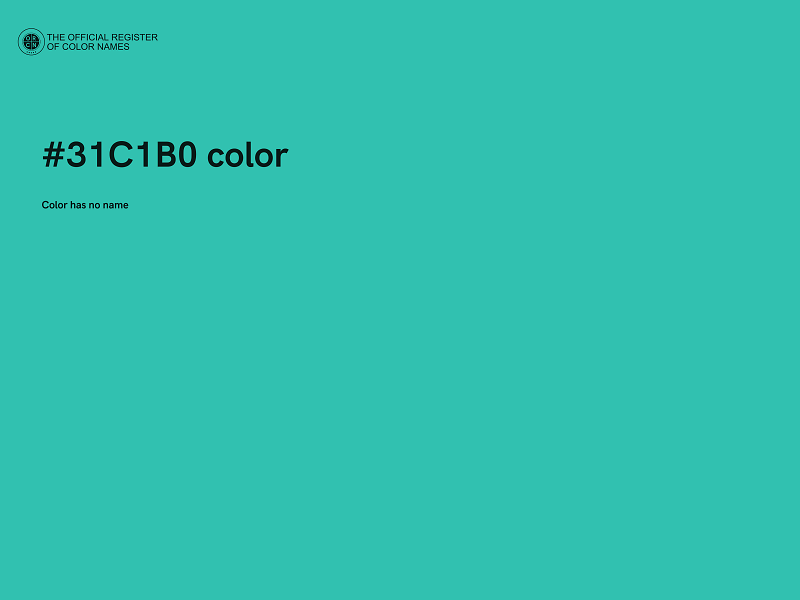 #31C1B0 color image