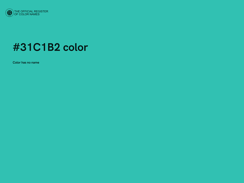 #31C1B2 color image