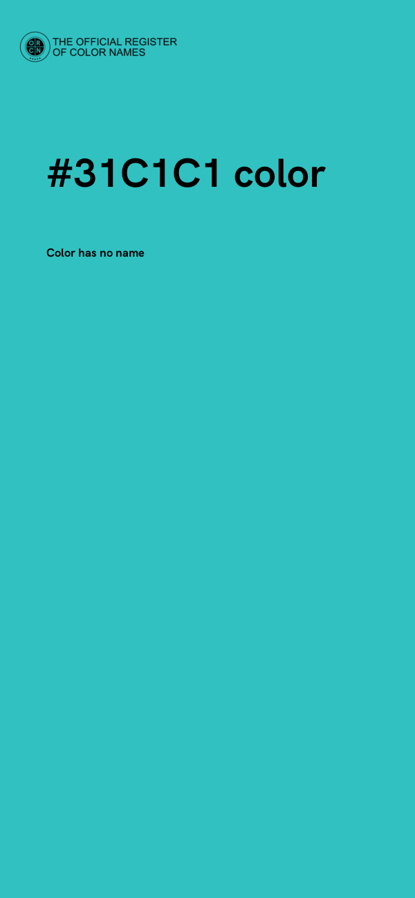 #31C1C1 color image