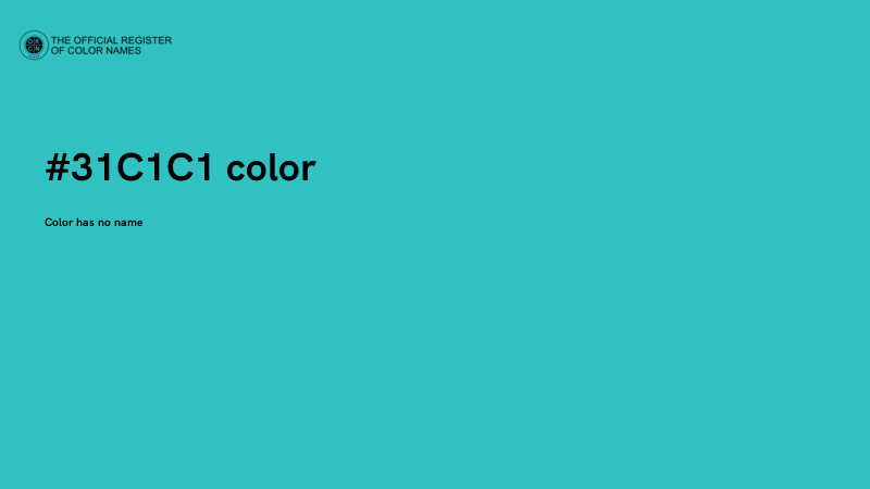 #31C1C1 color image