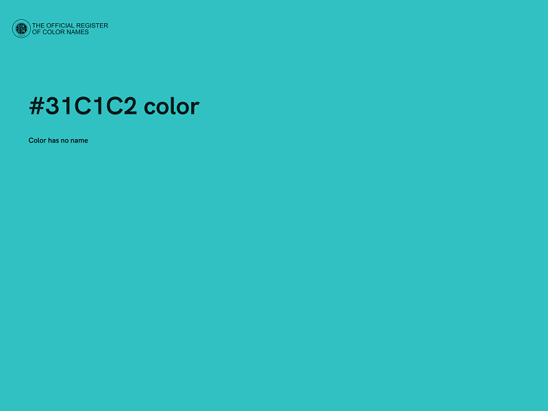 #31C1C2 color image