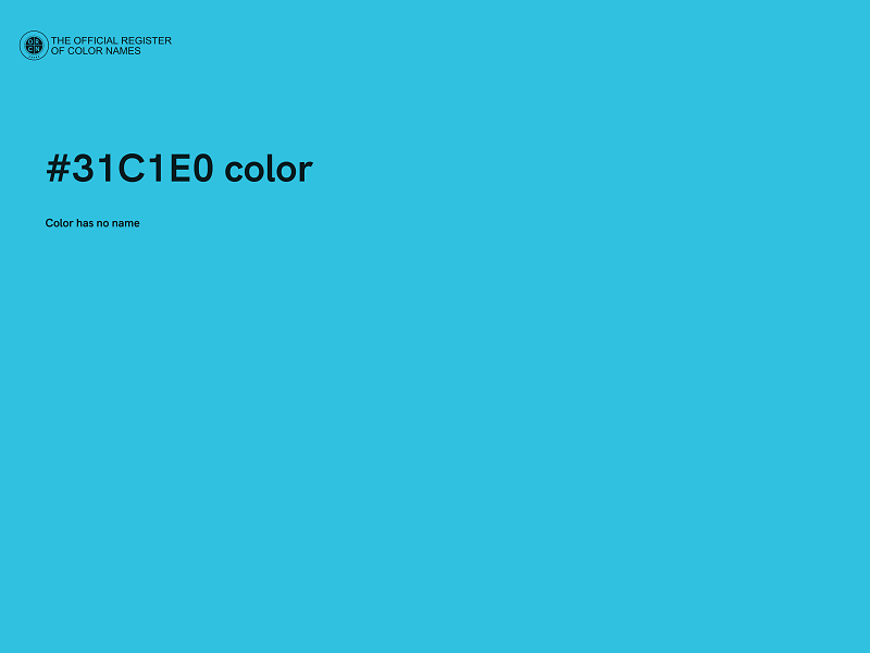 #31C1E0 color image